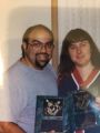 Jack and Tammy in 2000 holding awards from the KACC Bowling League.
