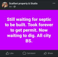 Jack complains about the difficulties of construction.