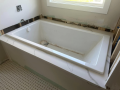 The studio bathtub under construction in May 2024.