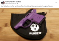 Tammy apparently carries a purple blicky.