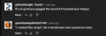 Viewers discuss the meat chili.