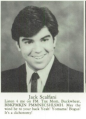 Jack's yearbook photo. Some say that this may be his undocumented first stroke.